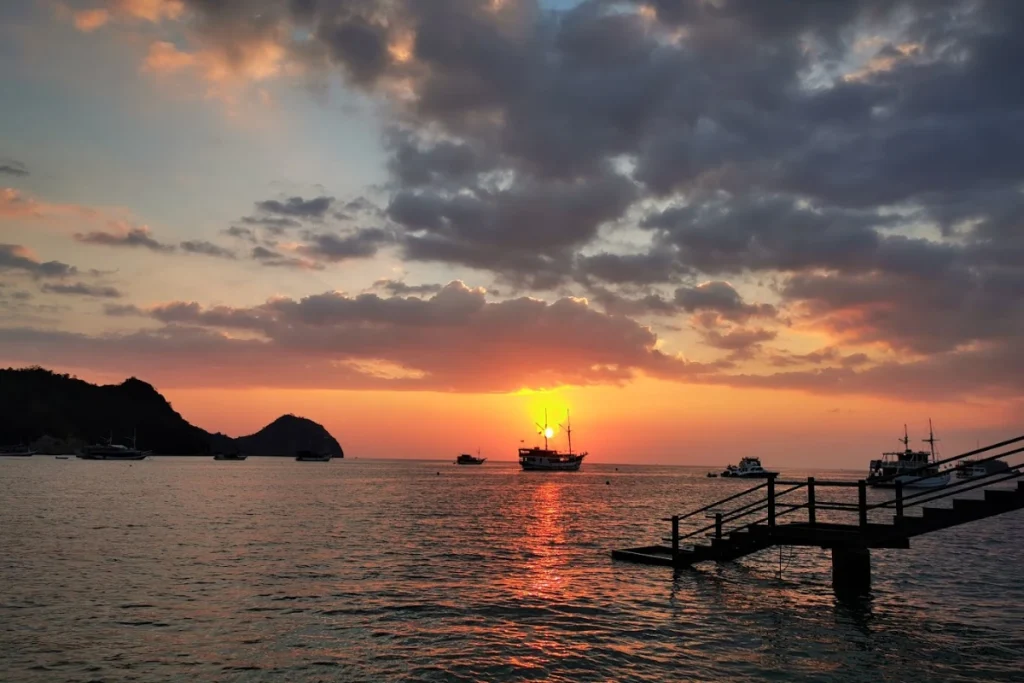 Sunset viewing in Labuan Bajo